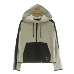 プーマ PUMA ジップアップフーディ スウェットパーカー 裏地フリース S グレー /MY ■OS ■GY58