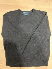 ポロラルフローレン ラムウール ニット グレー mサイズ