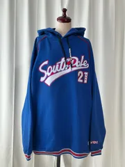 サイズXXL SOUTH POLE スウェットパーカー ブルー系 トレーナー サウスポール【古着】M4034IKE【匿名配送】のサムネイル