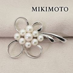希少✨MIKIMOTO ミキモト アコヤパール ブローチ 傘 アンブレラ K18
