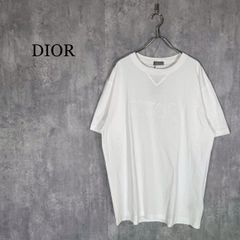 011 Dior モックネックTシャツ ワンポイント刺繍ロゴ 白 美品 - メルカリ