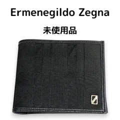 【未使用】Ermenegildo Zegna ゼニア二つ折り財布 ヘリンボーン柄 Ermenegildo Zegna エルメネジルド ゼニア 財布 二つ折り財布 折財布