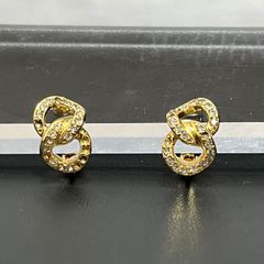 Dior ディオール ピアス 片耳 CD ロゴ クレールディーリュヌ ゴールド