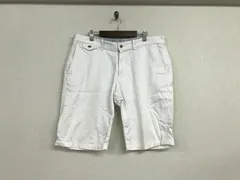 本物アバハウスABAHOUSEコットンチノスラックスハーフショートパンツミリタリーワークサーフアメカジビジネススーツゴルフメンズXL白ホワイト50のサムネイル