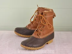 E626 USA製 L.L.Bean ビーンブーツ インナーボア 茶 レディース W7M 24cmのサムネイル