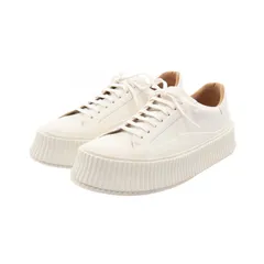 ジルサンダー JIL SANDER スニーカー プラットフォーム ホワイト レザー スニーカー メンズ 未使用のサムネイル