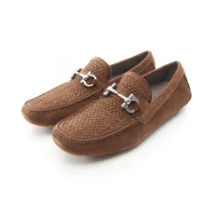 サルヴァトーレフェラガモ Salvatore Ferragamo カジュアルシューズ PARIGI 16 ブラウン スウェード ドライビングシューズ メンズ 未使用のサムネイル