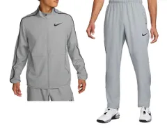 NIKE(ナイキ)軽量ウーブンジャケット×ロングパンツ上下セットジャージM162-175cm国内正規品DM6620×6627パーティクルグレー [パーティクルグレー/ブラック] [M]のサムネイル