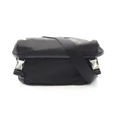 プラダ PRADA ショルダーバッグ Re-Nylon 2VH994 ブラック ナイロン サフィアーノレザー トライアングルロゴ ショルダーバッグ メンズ Used A