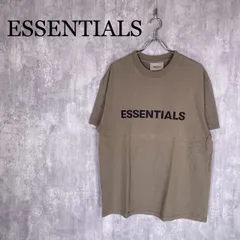 『ESSENTIALS』エッセンシャル (XL) ラバーロゴTシャツ