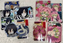 鬼滅の刃 型抜きステッカー 伊黒 小芭内 甘露寺 蜜璃 まとめ おまけ付き