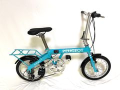 0303 [즉석] 무료 배송 푸조 PEUGEOT 접는 자전거 Colibri SHIMANO 7 단 미니 벨로 소경차 16 인치