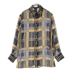 SAINT LAURENT PARIS (サンローランパリ) ロンクスリフ 長袖シャツ ブラック/ブラウン 813932 Y1L28のサムネイル