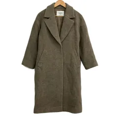 ユナイテッドアローズ グリーンレーベル コート サイズ36 S レディース美品  - ベージュ×グレー 長袖/ロング丈/秋/冬