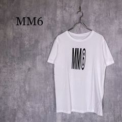 MM6 レイヤード 反転ロゴ ドッキング ニット ロンT カットソー 