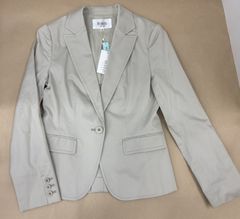 美品 yuni haoriジャケット レーヨンリネンナイロン ゆったり 白 