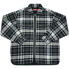 26SS Supreme Boucle Zip Up Shirt Black M - メルカリ