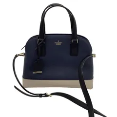 Kate Spade ケイトスペード レディース ２WAYバッグ  PXRU8262 ネイビー×アイボリ―