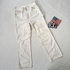 At Last & Co ペインターパンツ ホワイト アットラスト ワークパンツ