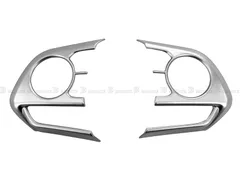 カムリ AXVH70 AXVH75 ステアリングスイッチカバー 2PC サテンシルバーメッキ