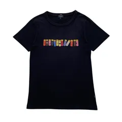 【Paul Smith】 プリントTシャツ｜レディースSサイズ相当｜ブラック｜黒｜デザインT｜半袖｜古着