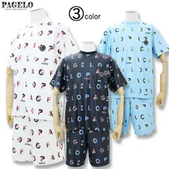 パジェロ PAGELO モノグラム TEE＆ ハーフパンツ セットアップ 62-6395-07 ホワイト ブラック ブルー セットアップ 上下セット 26SSのサムネイル