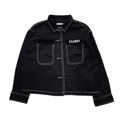 【BROWNY STANDARD】 ミリタリージャケット｜フリーサイズ｜レディース｜ブラック｜黒｜ショート丈｜コットンジャケット