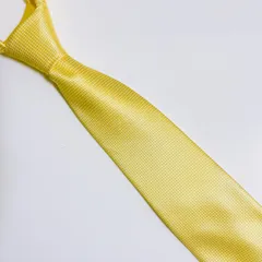 Valigetta ソリッドタイ 単色 シンプル 無地 黄色 イエロー ブランドネクタイ 総柄 メンズネクタイ 高級シルク