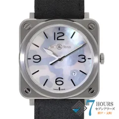 142341 Bell＆Ross ベル＆ロス BRS-64-S/BRS-CAMO-ST/SF マルチカラー ステンレス レザー クオーツ 当店オリジナルボックスのサムネイル