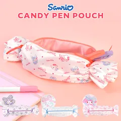 ペンケース サンリオ Sanrio キャンディペンポーチ 女の子 女子 高校生 中学生 ハローキティ クロミ シナモロール マイメロディ ペンポーチ リボン キャンディ型 筆箱 筆入れ 小物入れ ポーチ 大容量 おしゃれのサムネイル