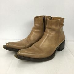 VARISISTA サイドジップ レザーブーツ シワ加工 アーカイブ グランジ