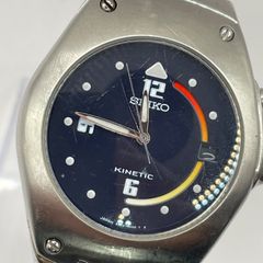 希少 SEIKO Kinetic 5J22 振って充電する腕時計 S109 - メルカリ