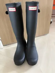ハンター オリジナル バッグ アジャスタブル レインブーツ ブラック UK5