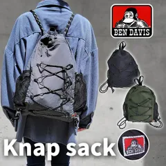 BEN DAVIS ベンデイビス ナップザック ナップサック NAPSACK サイドポケット付き リュック メンズ レディース A4 15L 通勤 通学 軽量 RIP STOPのサムネイル