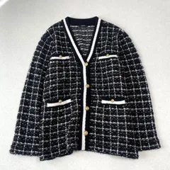 JOURNAL STANDARD ジャーナルスタンダード ツイード チェック ジャケット風ニットカーディガン