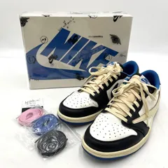 【中古品】NIKE ナイキ × TRAVIS SCOTT トラヴィススコット × FRAGMENT DESIGN フラグメントデザイン 別注 コラボ AIR JORDAN1 LOW OG SP DM7866-140 【160-260420-yo-04-tei】