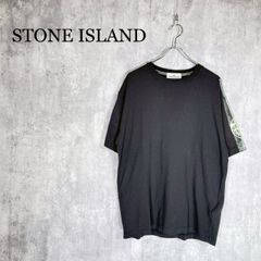 確実正規品 STONE ISLAND コンパスペッチ Vネック Tシャツ M 黒 - メルカリ