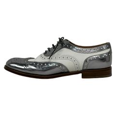 FOXEY NEW YORK(フォクシーニューヨーク) 半袖セーター サイズ38 M レディース - 40014 ブルーグレー クルーネック/肩パッド着脱可 FOXEY NEW YORK(フォクシーニューヨーク) 半袖セーター サイズ38 M