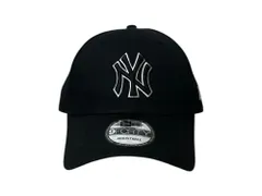 NEWERA (ニューエラ) 9 Forty MLB ニューヨーク ヤンキース YANKEES ベースボールキャップ ビス無し 60184647 F ブラック×ブラック メンズ/199