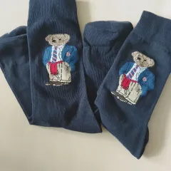 POLO RALPH LAUREN ポロラルフローレン メンズ クマ 刺繍 靴下