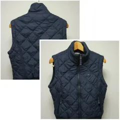 Tommy Hilfiger トミーヒルフィガー ネイビー キルティング ダウンベスト レディース 90サイズ