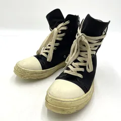 【現状渡し品】 Rick Owens リックオウエンス DRKSHDW RAMONES SNEAKERS 12267 ダークシャドウ ラーモンズ スニーカー 靴 ハイカット シューズ 【164-260420-yo-14-tei】