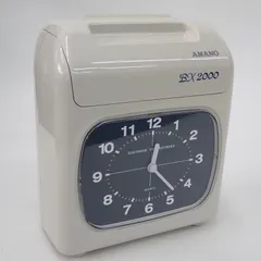 AMANO アマノ タイムレコーダー BX2000J 勤怠管理 オフィス用品 印字確認済み 事務用品#16133のサムネイル