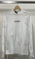 DSQUARED2 ディースクエアード 長袖Tシャツ S74GD1006 サイズXS ホワイト イタリア製 タグほつれ有り 汚れ有り 綿100% インポート