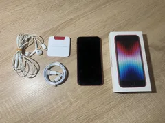 0173 iPhone SE 第三世代 64GB レッド やや訳アリ 【ネ】