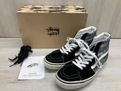 通年 VANS×STUSSY バンズ×ステューシー ハイカット スニーカー V38STUSSY/SK8-H1  28cm グレー