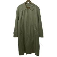 【中古】　Burberrys　ステンカラーコート　ロングコート　無地　ライナー取り外し　サイドポケット　シングルボタン　日本製　古着　/4390