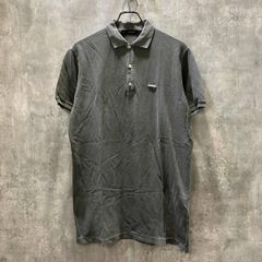 PRADA ポロシャツ グレー 半袖 プラダ 三角ロゴ - メルカリ