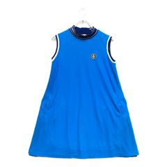 青いメッシュノースリーブワンピース　ディセンバーメイ 中古 レディース ディセンバーメイ DECEMBERMAY ワンピース M 水色 訳