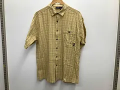 PATAGONIA パタゴニア チェック コットン 半袖シャツ イエロー 02 ポルトガル製